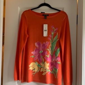 Ralph Lauren orange knit top